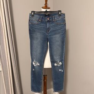 Hudson Jeans Distressed Blue Denim
